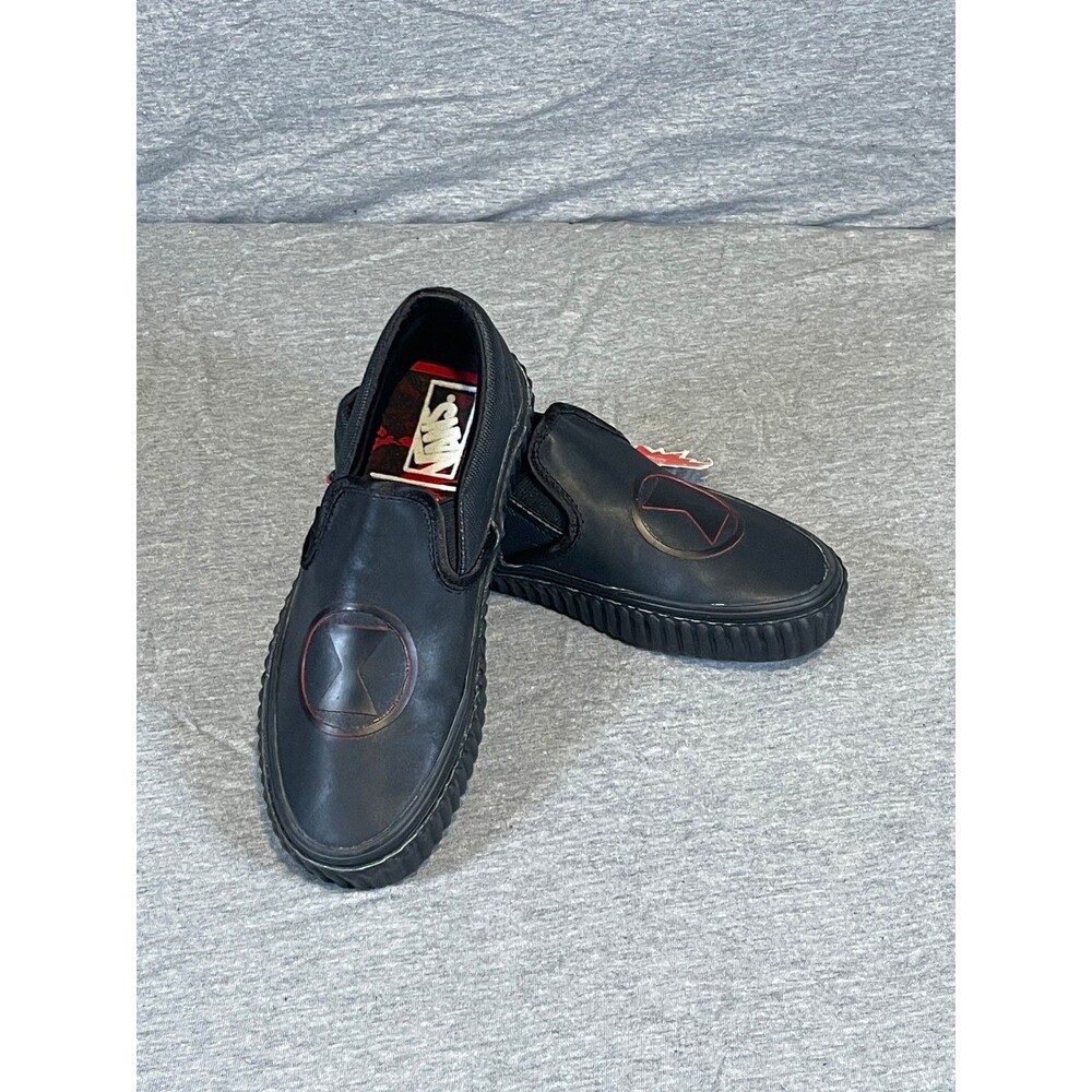 Vans Marvel Comics Black Widow Unisex Classic Slip-On Shoes Sneakers